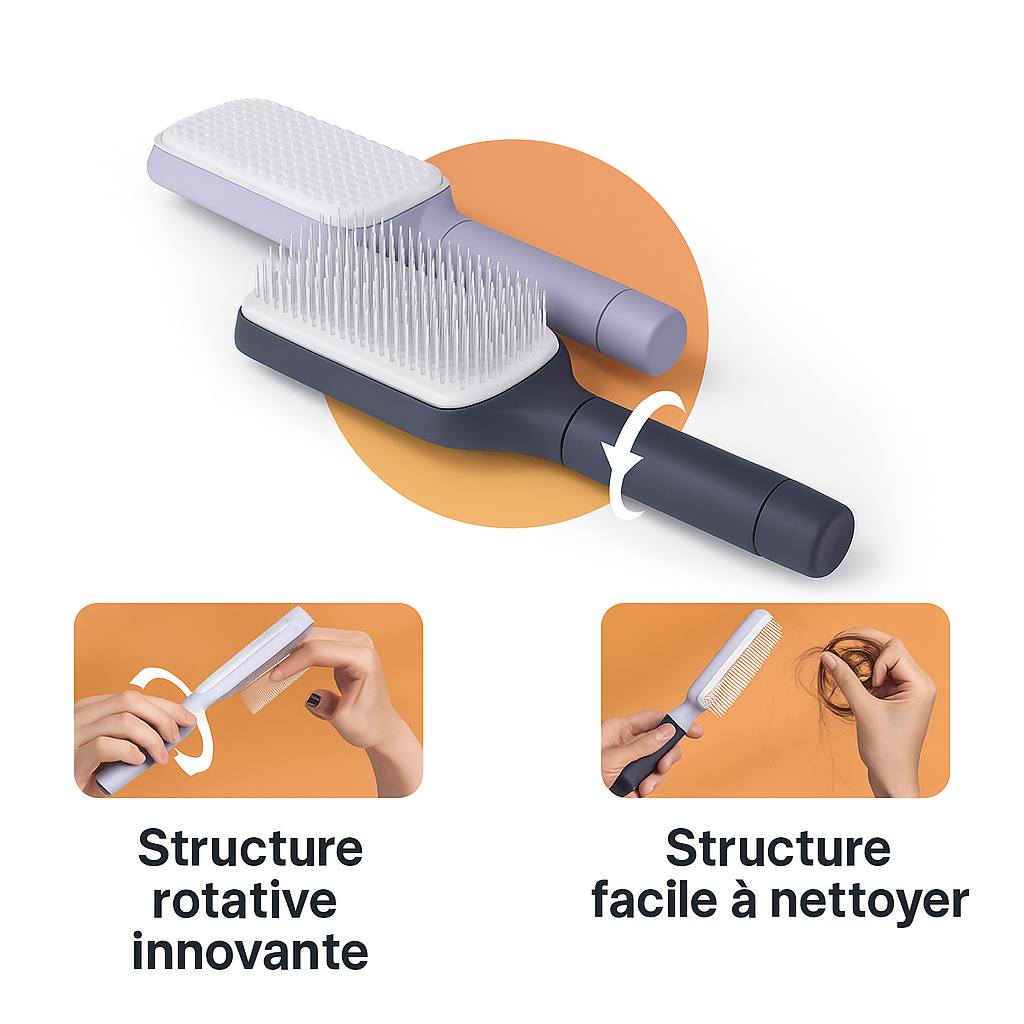 Peigne Autonettoyant